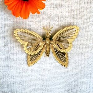 Monet Butterfly Brooch